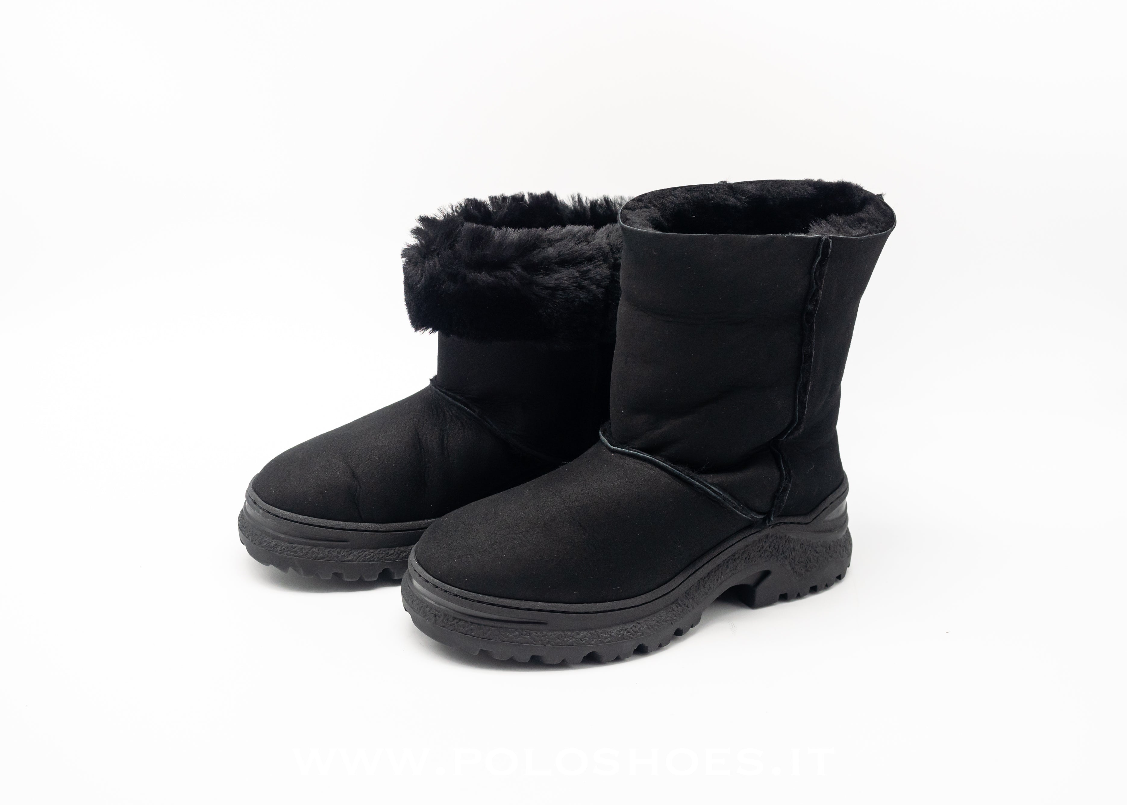 FRAU STIVALETTO MONTONE NERO – Polo Calzature