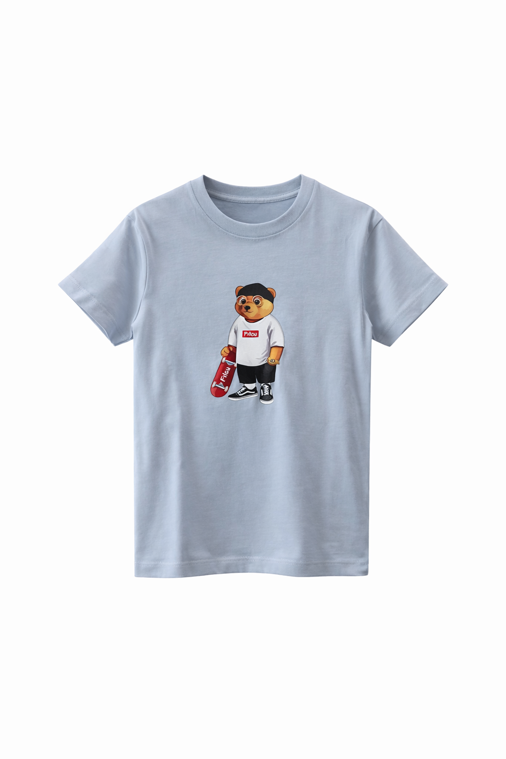 BARON FILOU - TSHIRT BEAR MID BLUE