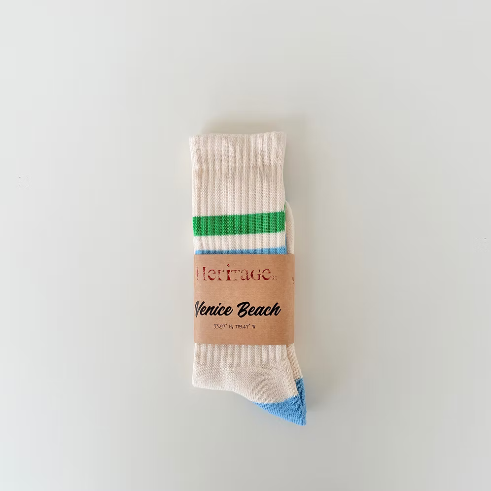 HERITAGE 9.1 - VENICE BEACH NEW NATURAL SKY & GREEN STRIPES
