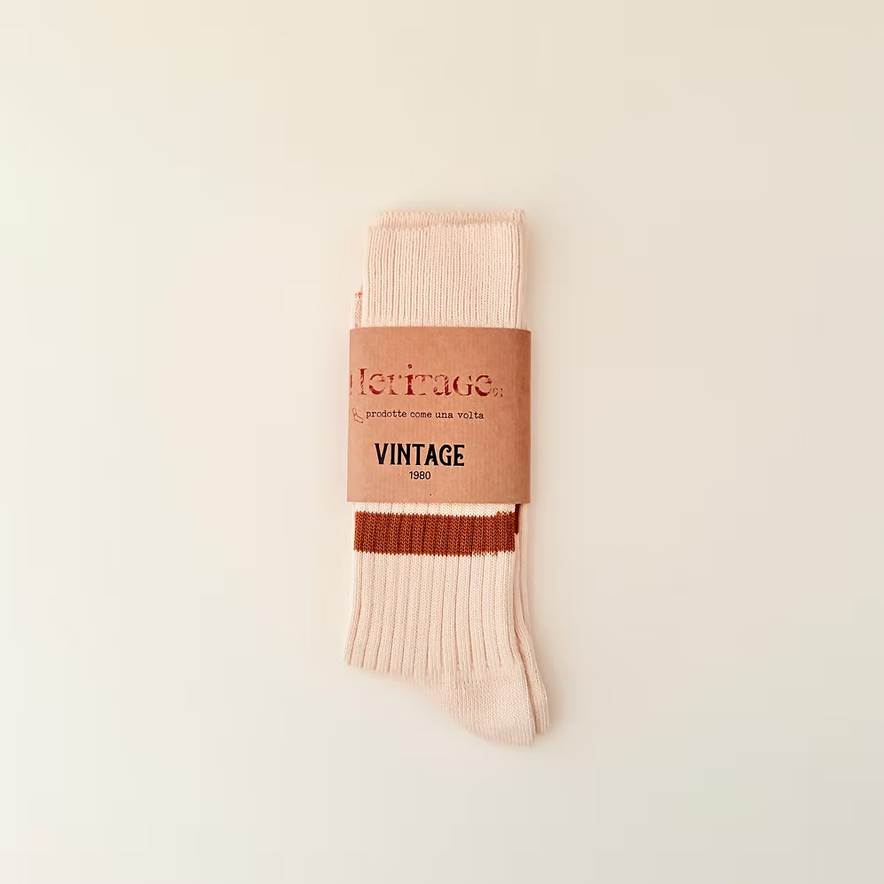 HERITAGE 9.1 - VINTAGE 1980 NEW NATURAL CARAMEL & POPPY STRIPES