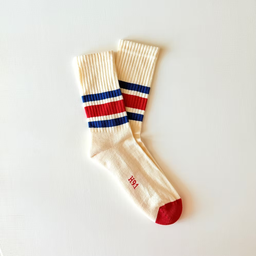 HERITAGE 9.1 - RUCKER NATURAL RED & COBALT STRIPES