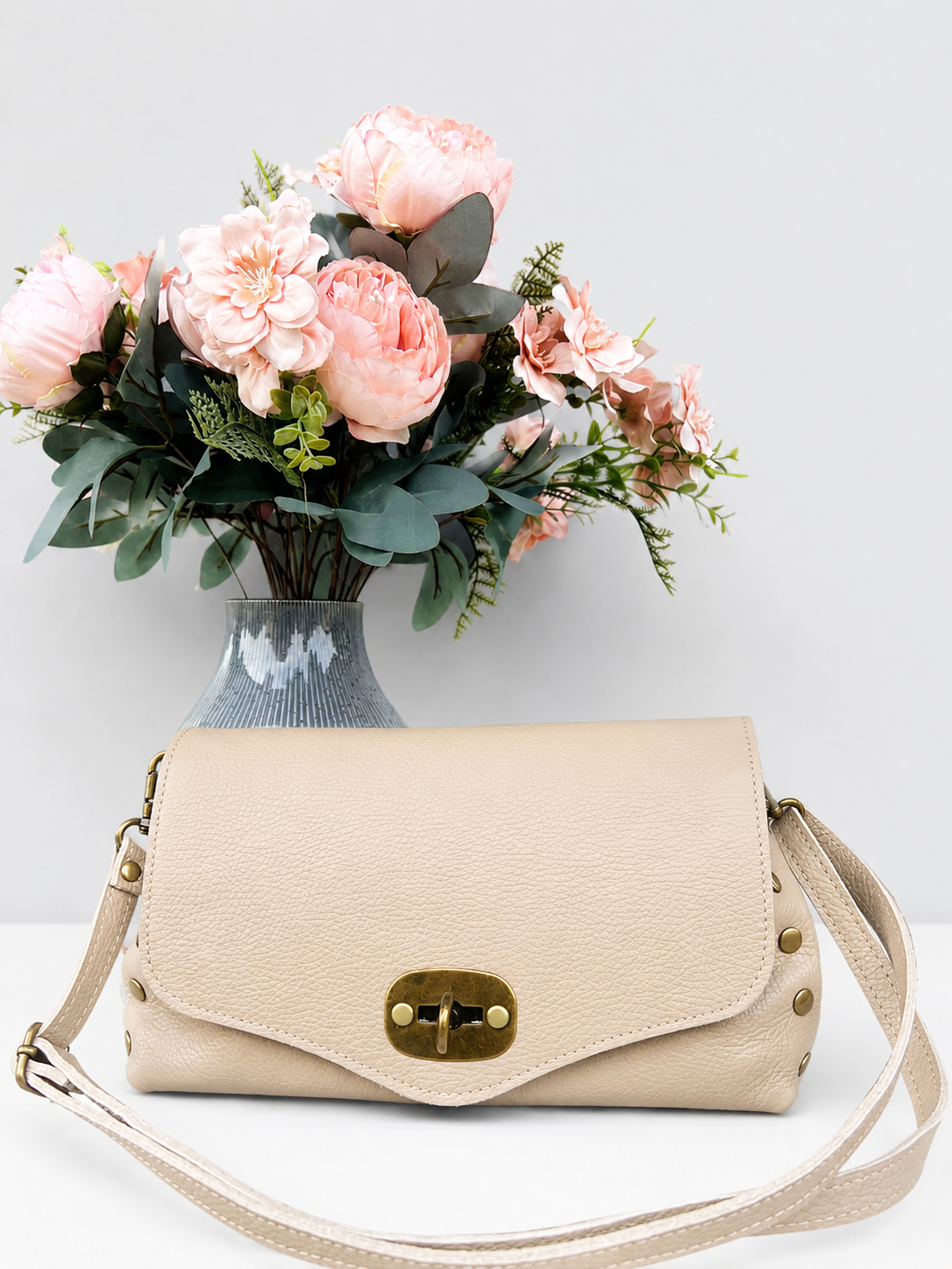 POLO SHOES BAGS - BORSA POSTINO TAUPE
