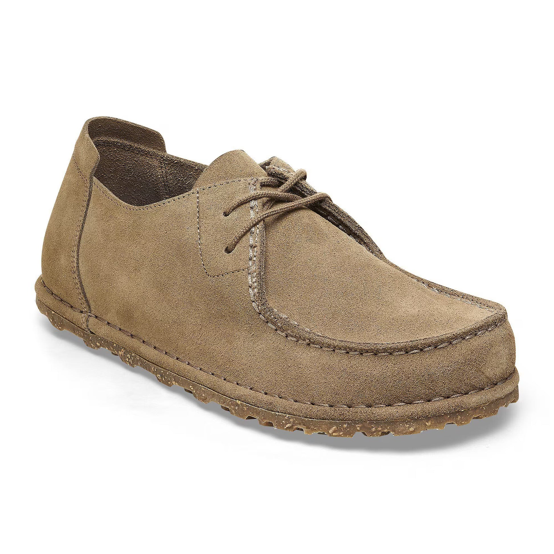 BIRKENSTOCK - UTTI LACE PELLE SCAMOSCIATA GRAY TAUPE NARROW FIT