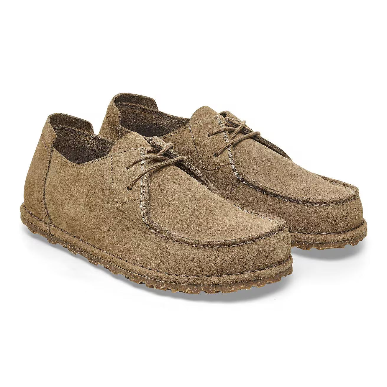 BIRKENSTOCK - UTTI LACE PELLE SCAMOSCIATA GRAY TAUPE NARROW FIT
