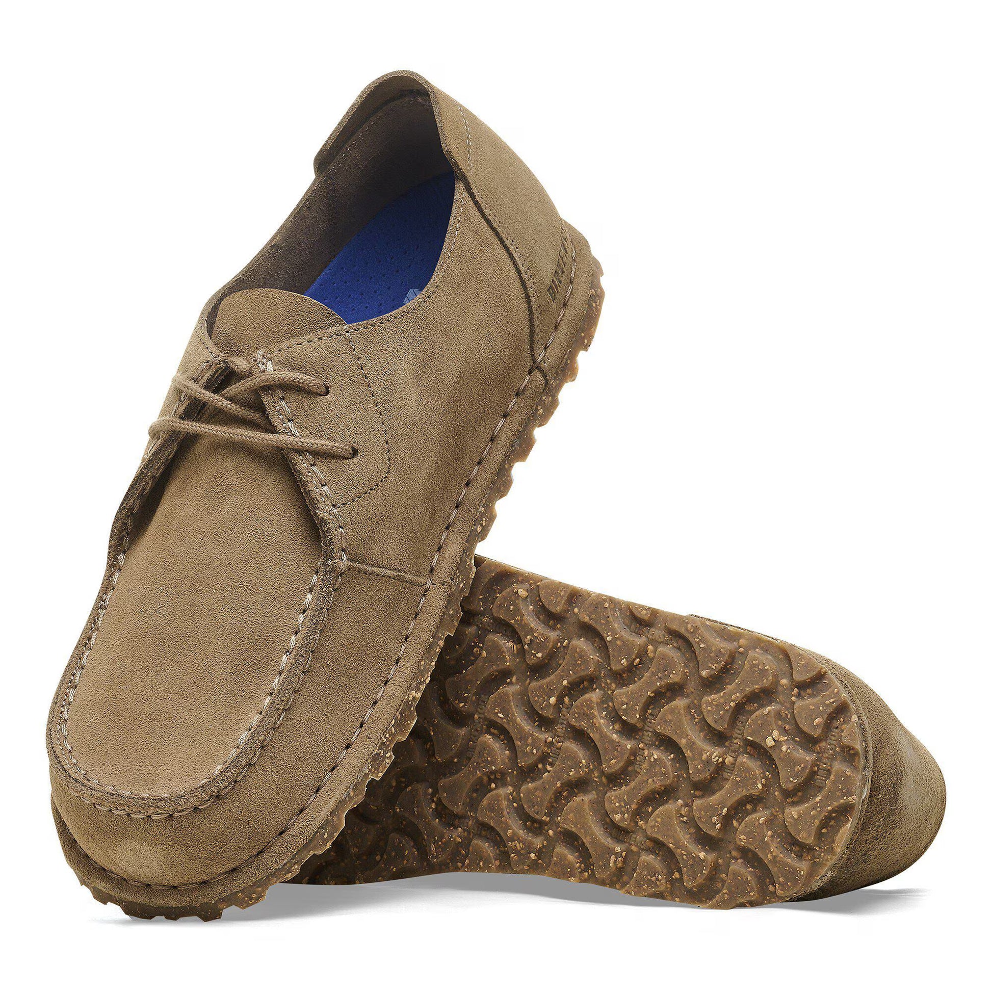BIRKENSTOCK - UTTI LACE PELLE SCAMOSCIATA GRAY TAUPE NARROW FIT