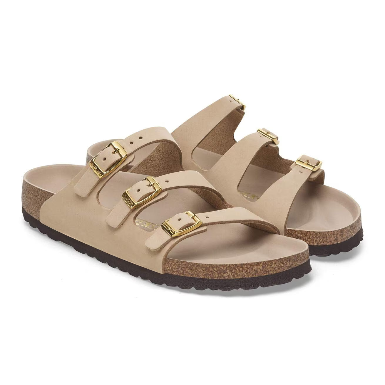 BIRKENSTOCK - FLORIDA FRESH PELLE NUBUCK SANDCASTLE