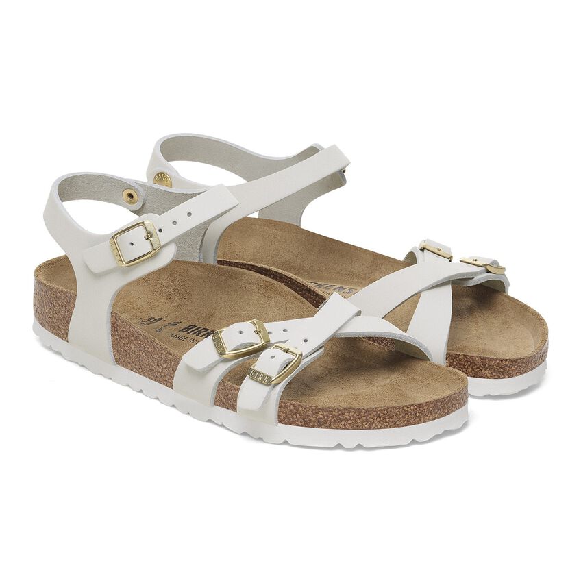 BIRKENSTOCK - KUMBA PELLE NUBUK ANTIQUE WHITE