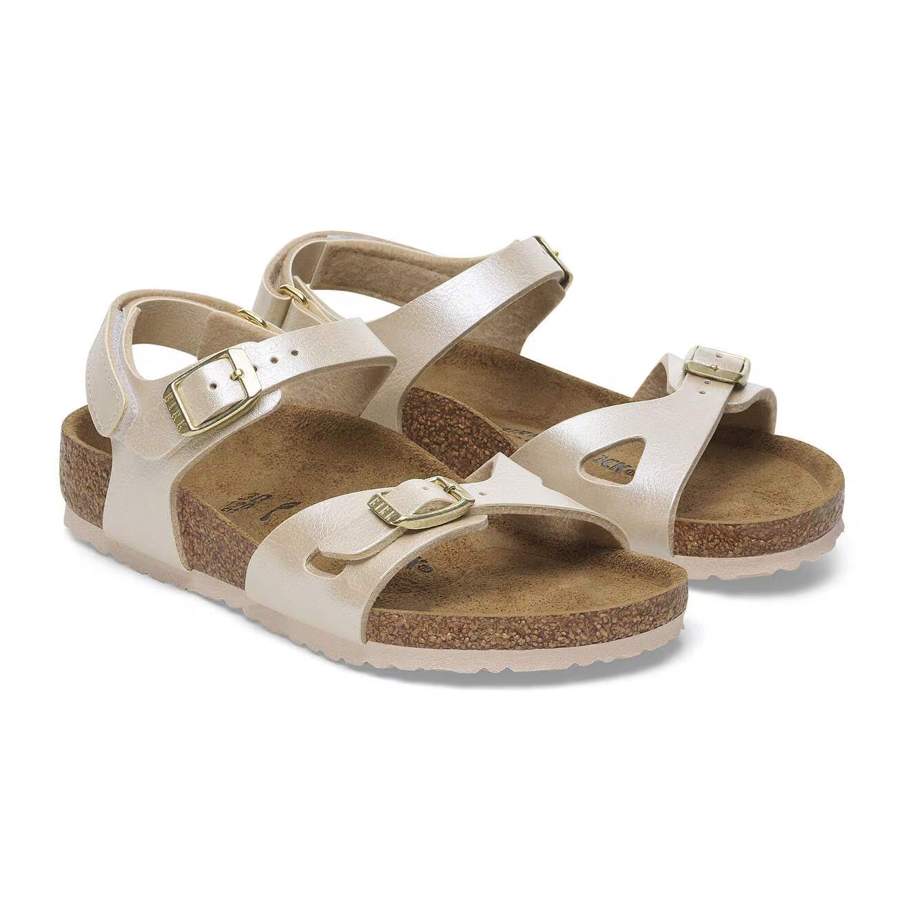 BIRKENSTOCK - RIO KIDS GRACEFUL PEAR WHITE