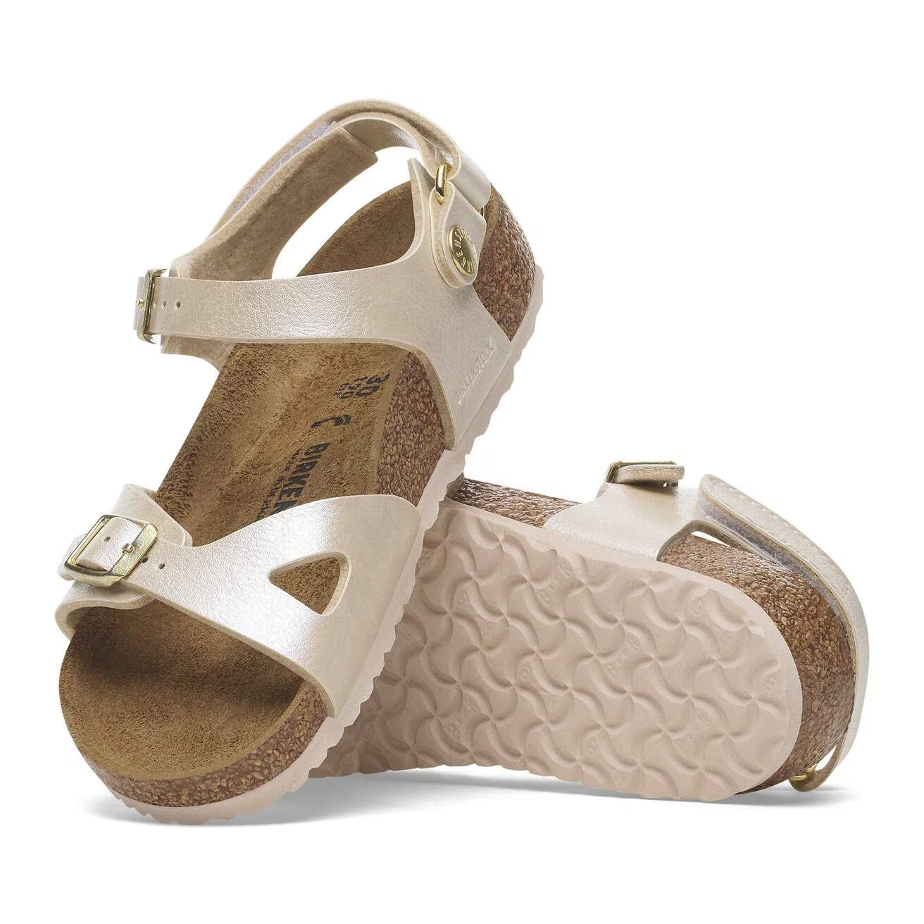 BIRKENSTOCK - RIO KIDS GRACEFUL PEAR WHITE