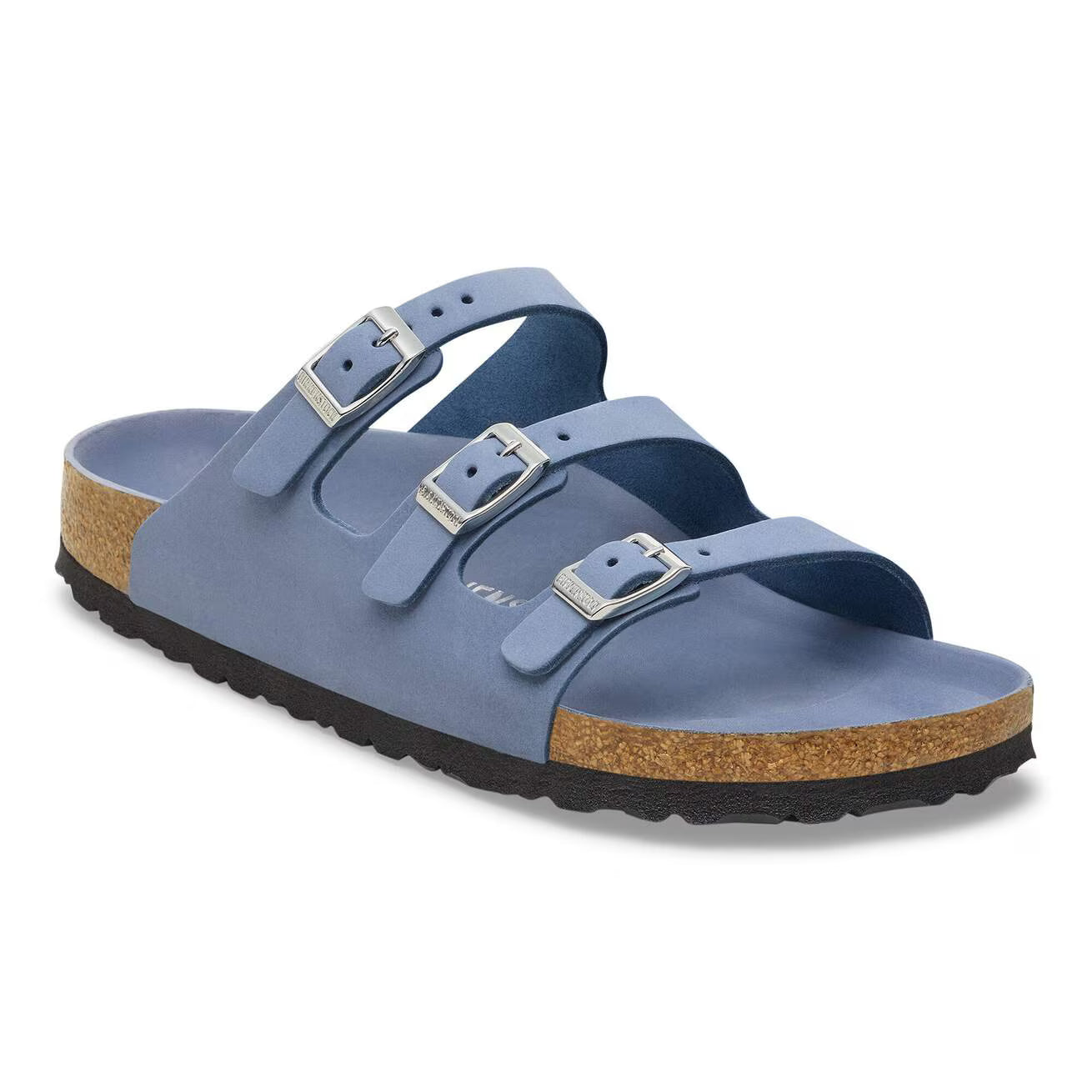 BIRKENSTOCK - FLORIDA FRESH PELLE NUBUCK STONE BLUE