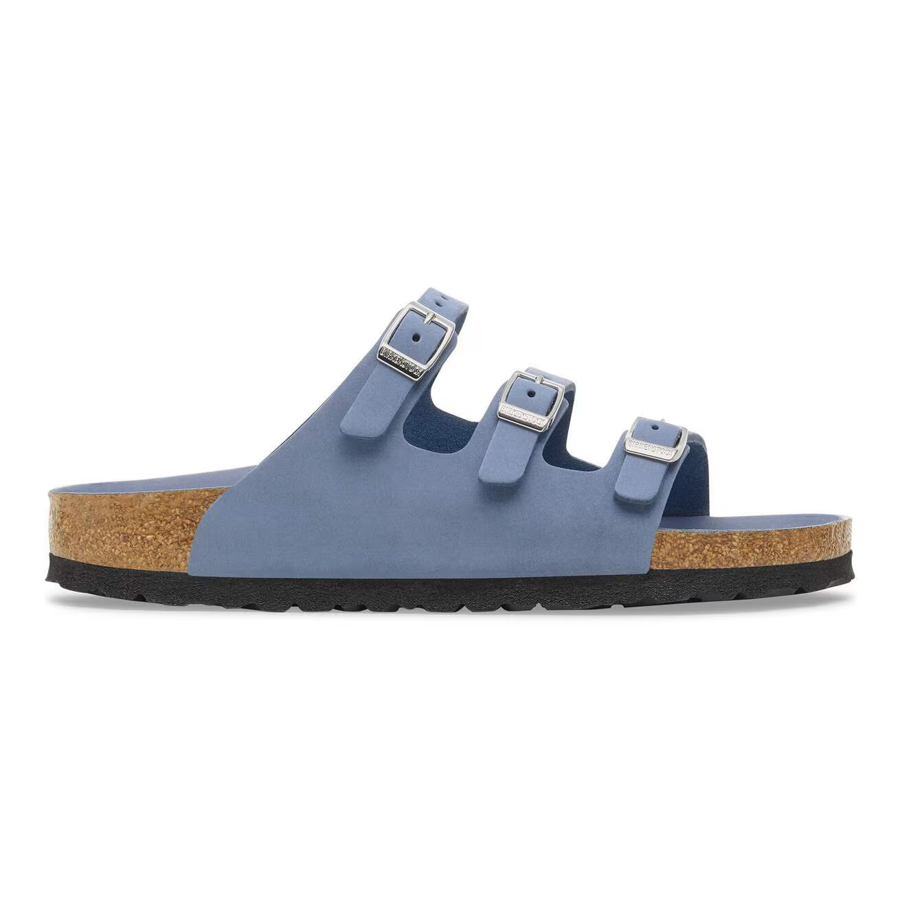 BIRKENSTOCK - FLORIDA FRESH PELLE NUBUCK STONE BLUE