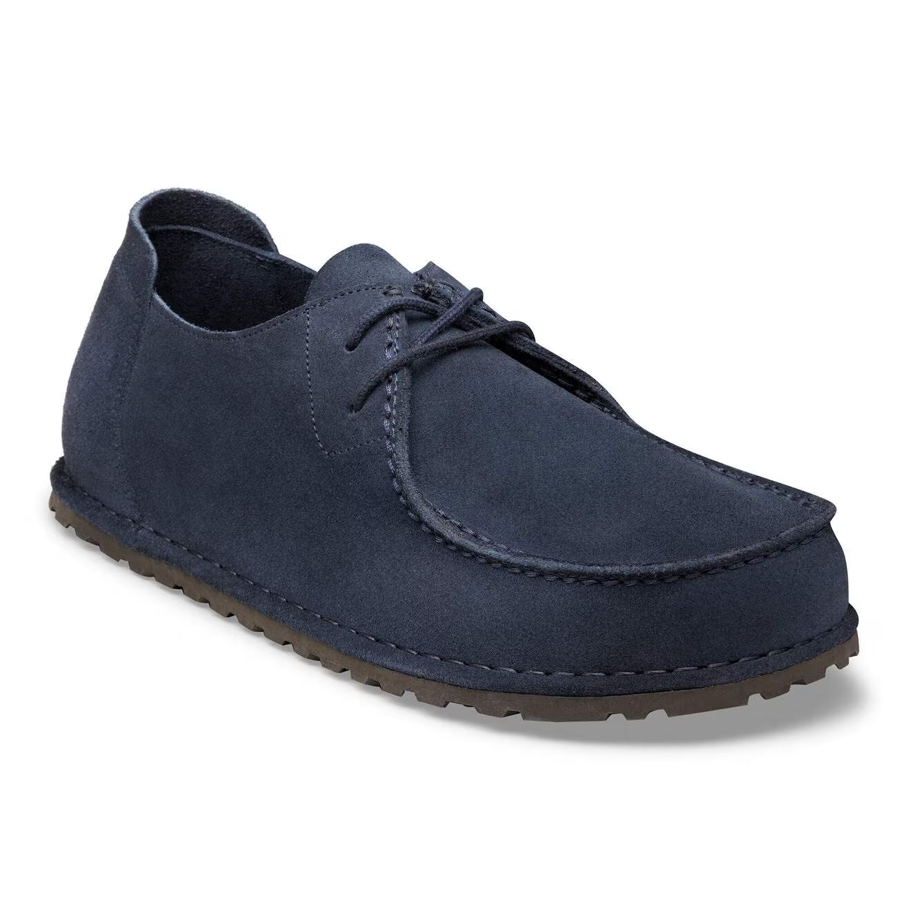 BIRKENSTOCK - UTTI LACE PELLE SCAMOSCIATA NEW NAVY NARROW FIT