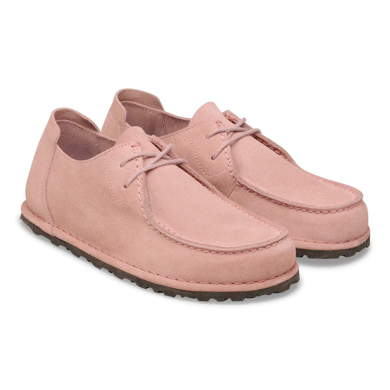 BIRKENSTOCK - UTTI LACE PELLE SCAMOSCIATA PINK CLAY NARROW FIT