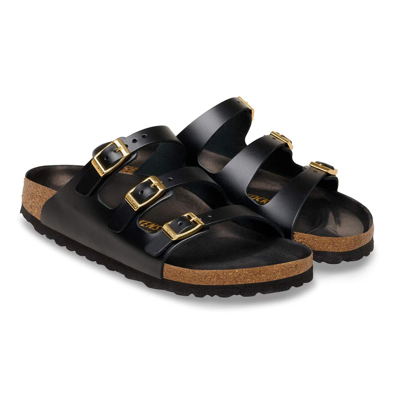 BIRKENSTOCK - FLORIDA FRESH BLACK NEW DRESSY LEATHER