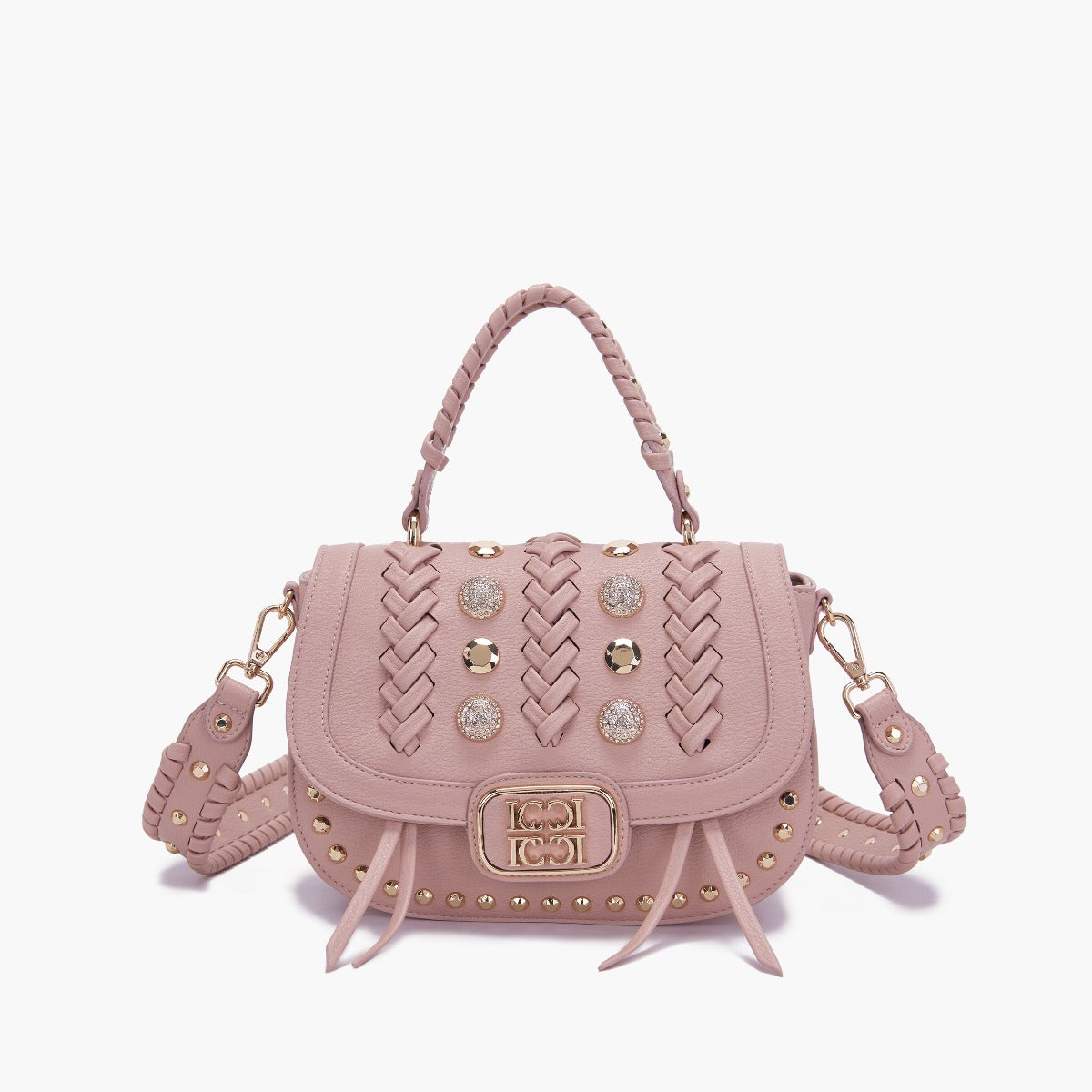 LA CARRIE BAG - BORSA A MANO LUMINESCENTE PINK