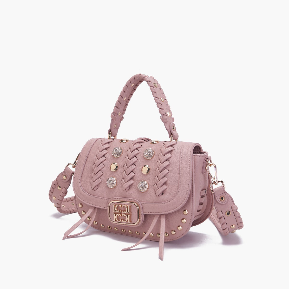 LA CARRIE BAG - BORSA A MANO LUMINESCENTE PINK