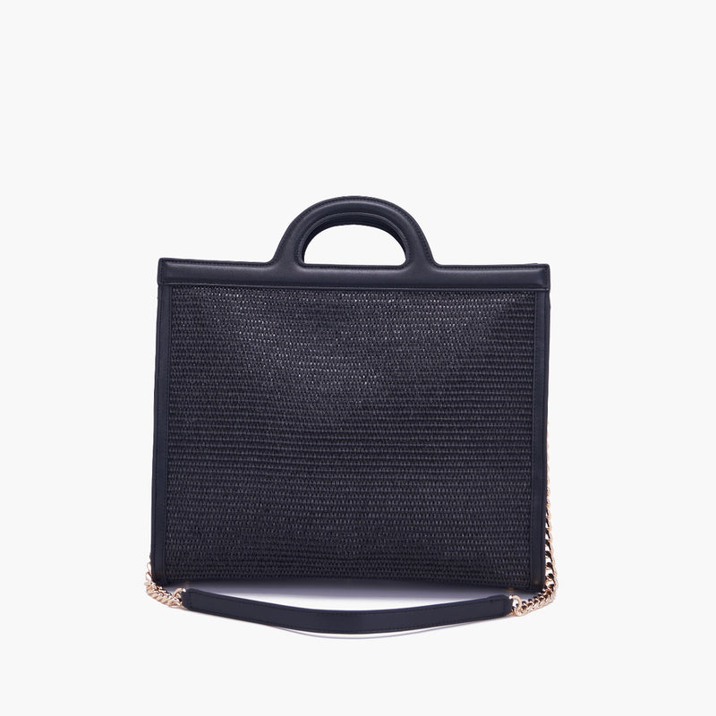 LA CARRIE BAG - BORSA SHOPPING MALIBU NERA