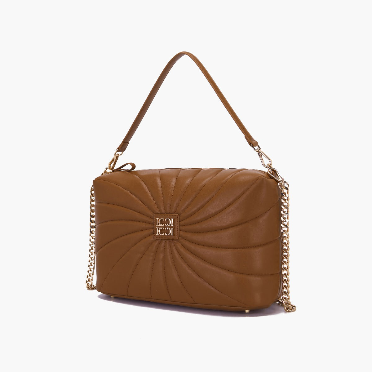 LA CARRIE BAG - BORSA A SPALLA OYSTER CUOIO