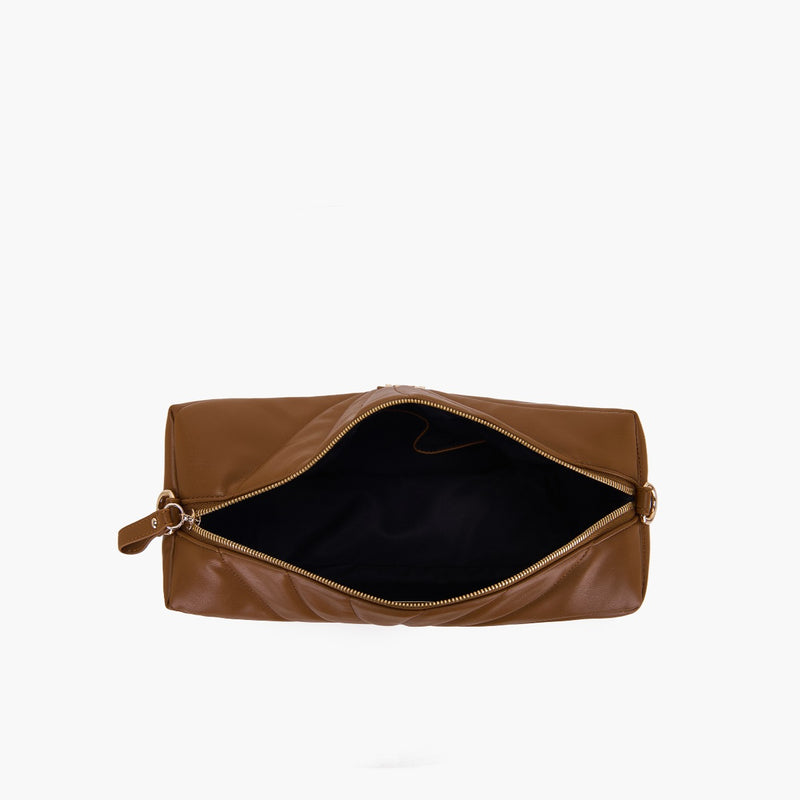 LA CARRIE BAG - BORSA A SPALLA OYSTER CUOIO