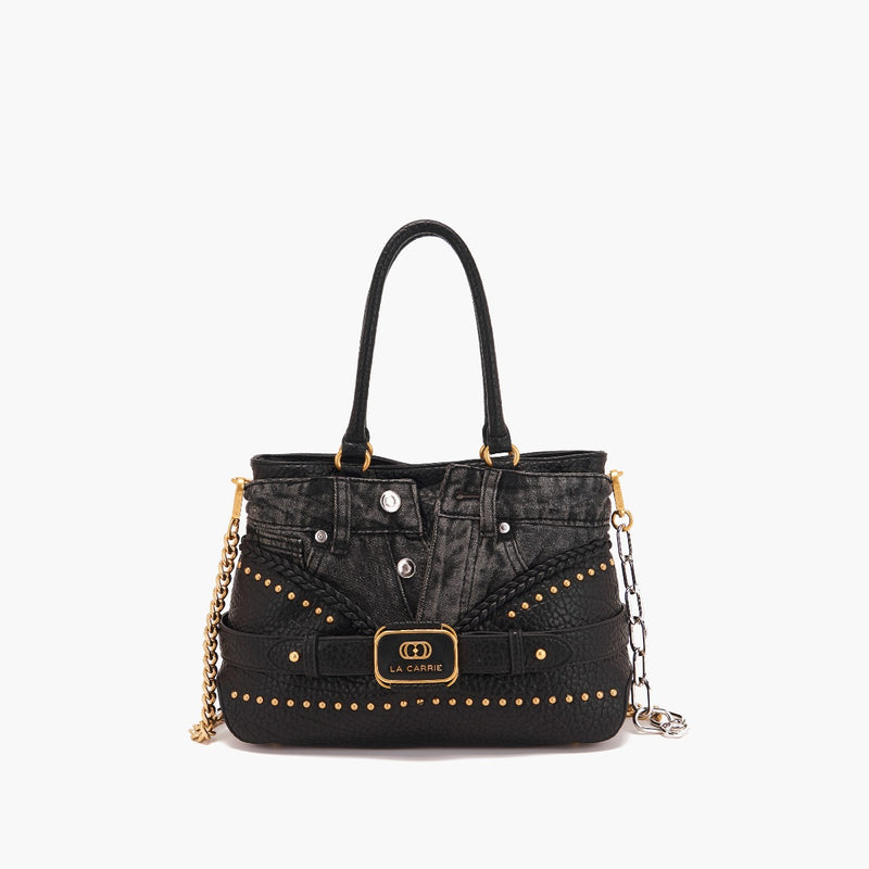 LA CARRIE BAG -BORSA A MANO BAGGHY BLACK