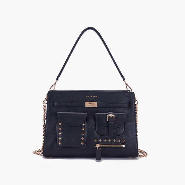 LA CARRIE BAG -BORSA SHOPPER ROCK BLACK