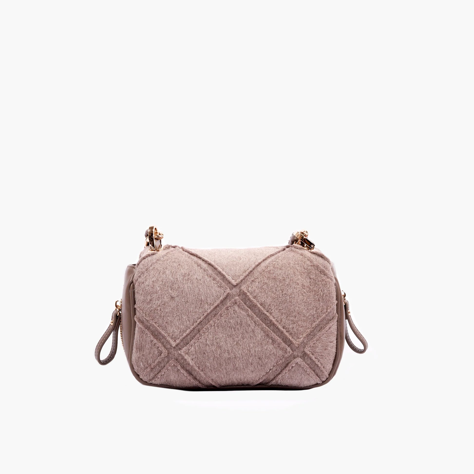 LA CARRIE BAG - BORSA A SPALLA SMALL  ISABEL MONGOLIA TAUPE