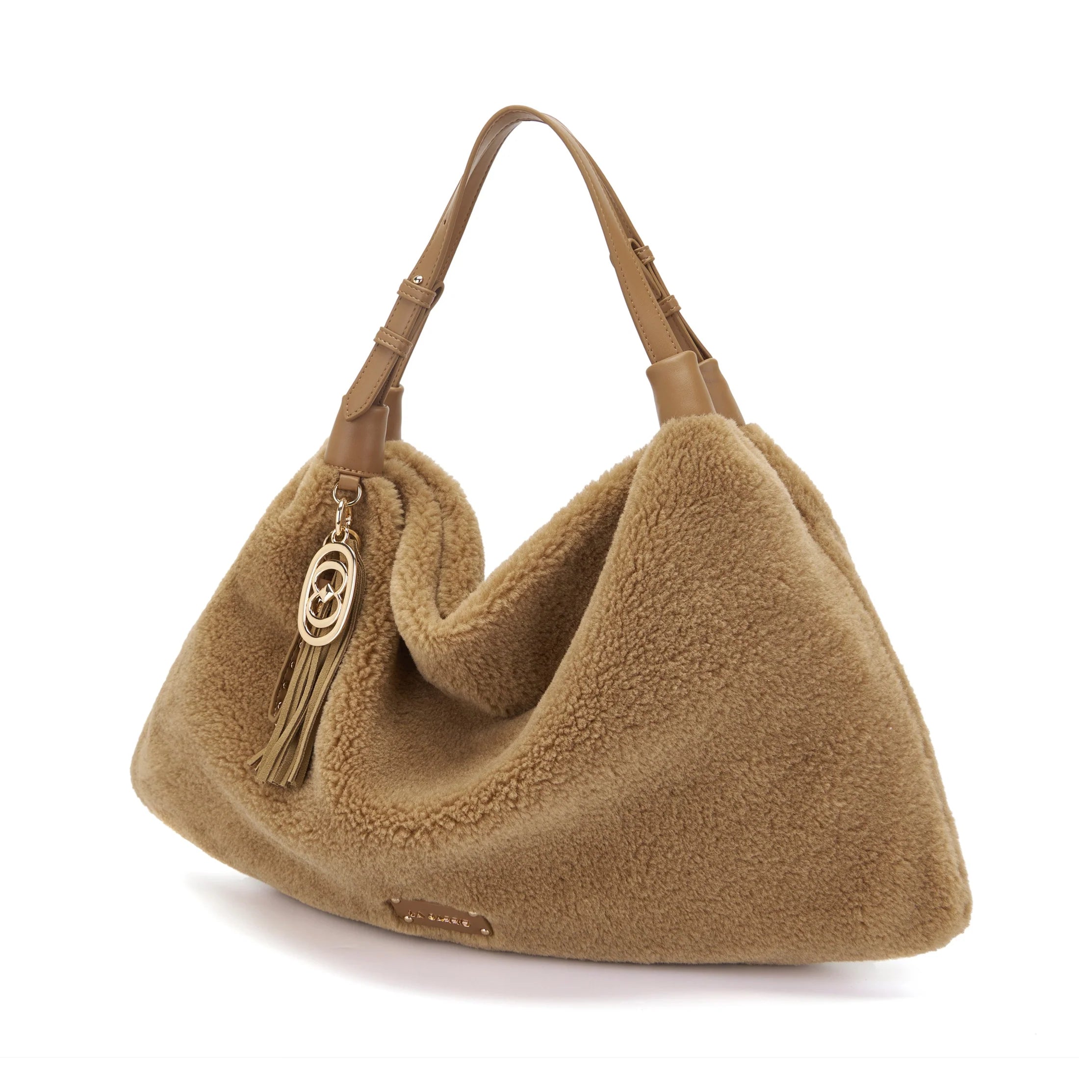 LA CARRIE BAG - BORSA SHOPPING TEDDY BEIGE