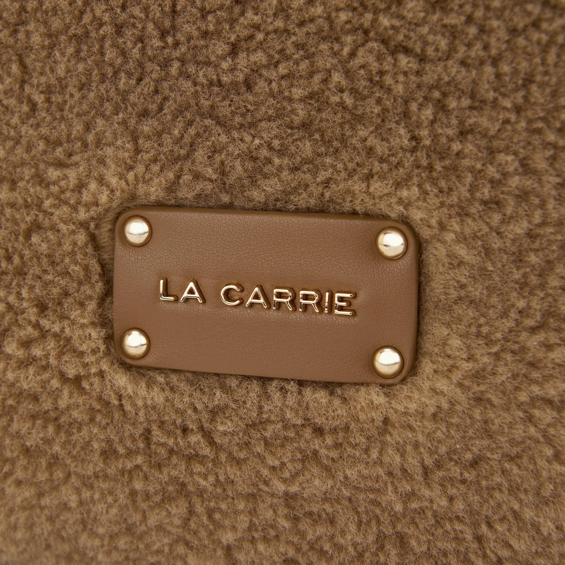 LA CARRIE BAG - BORSA SHOPPING TEDDY BEIGE