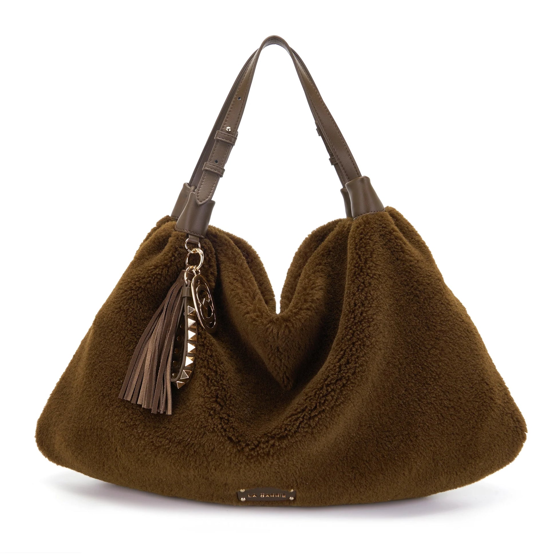 LA CARRIE BAG - BORSA SHOPPING TEDDY BROWN