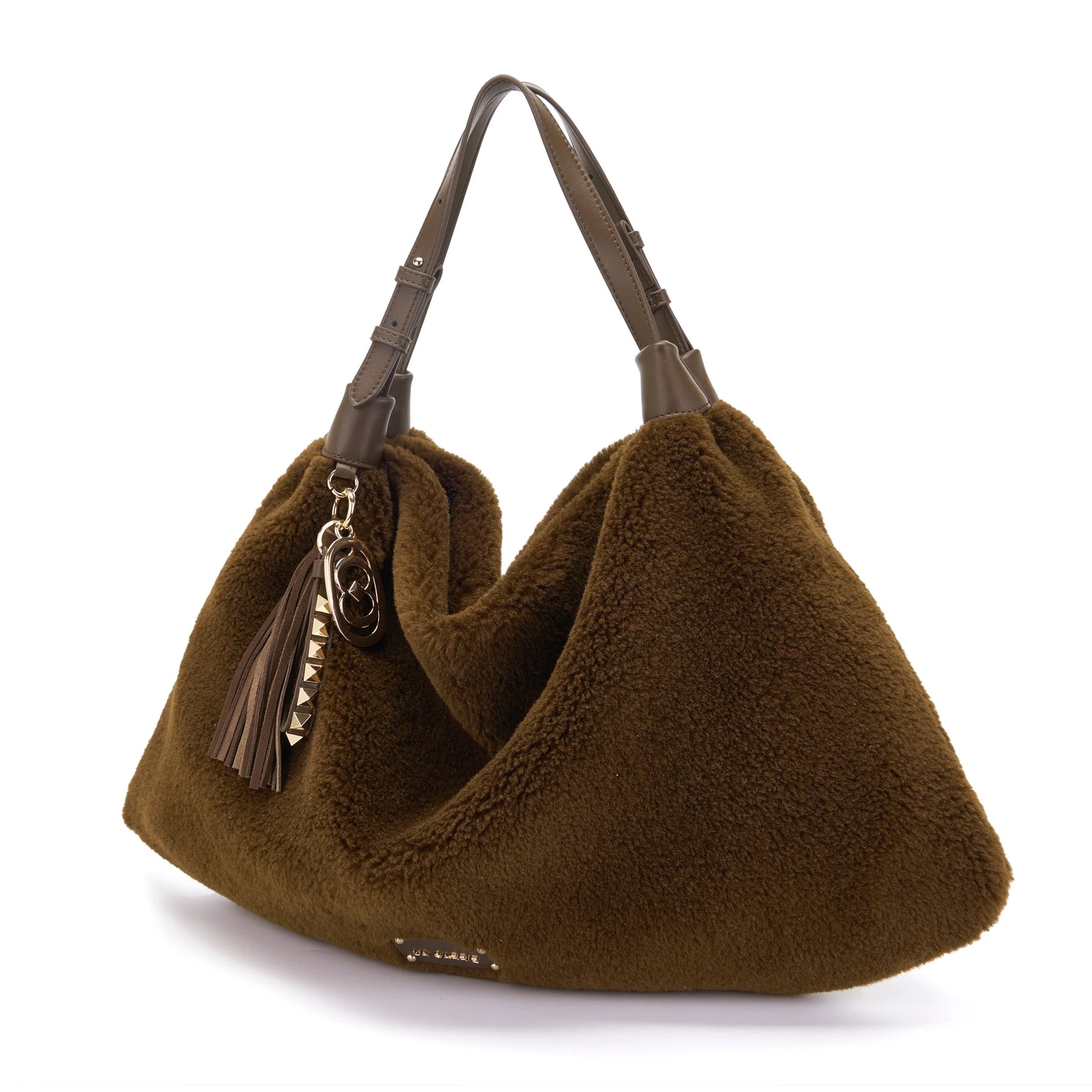 LA CARRIE BAG - BORSA SHOPPING TEDDY BROWN