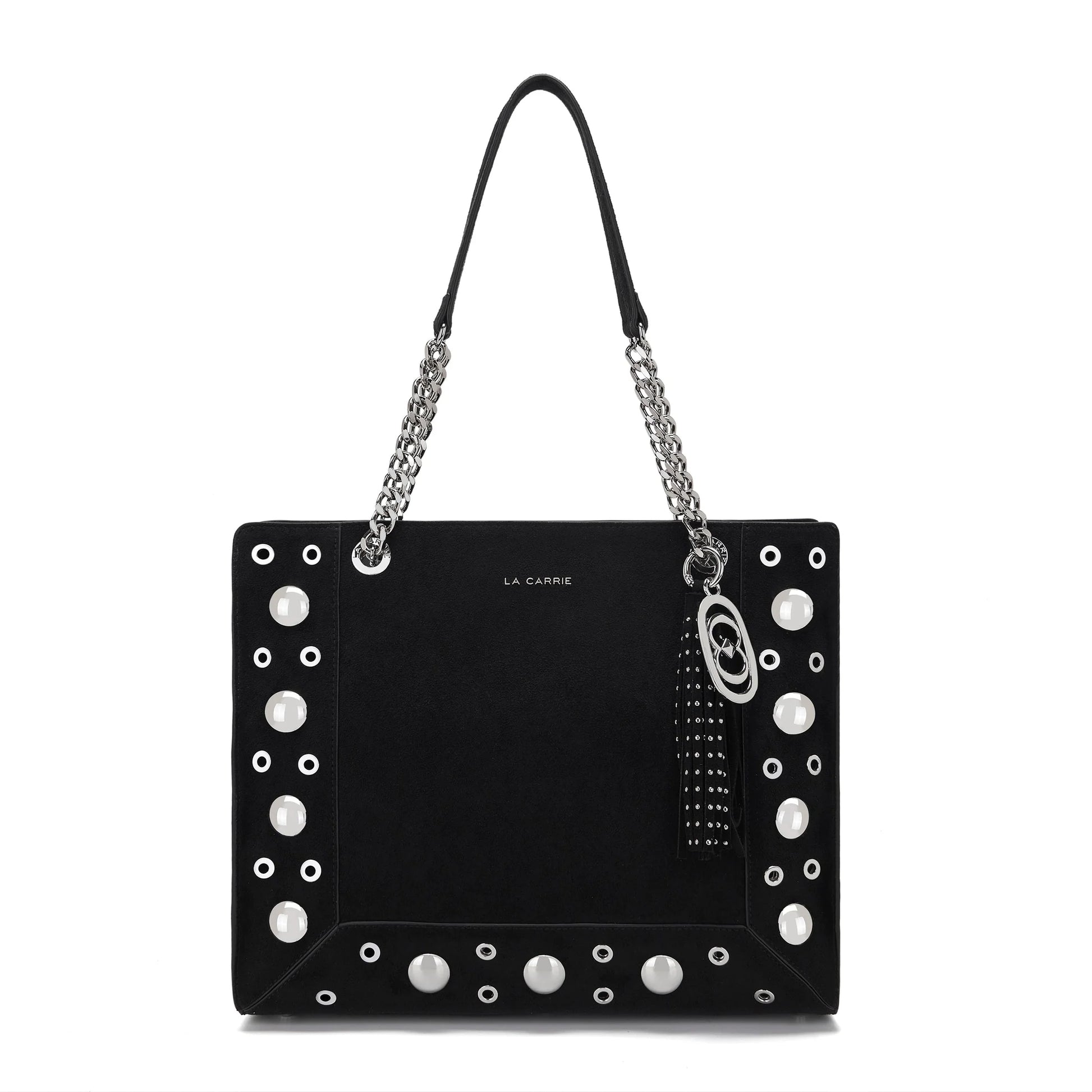 LA CARRIE BAG - BORSA SHOPPING ETHNIC BLACK