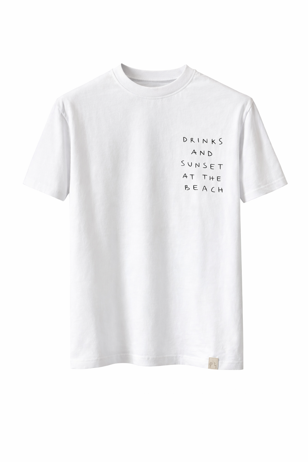 TÖÖCO - T-SHIRT DRINK AND SUNSET WHITE
