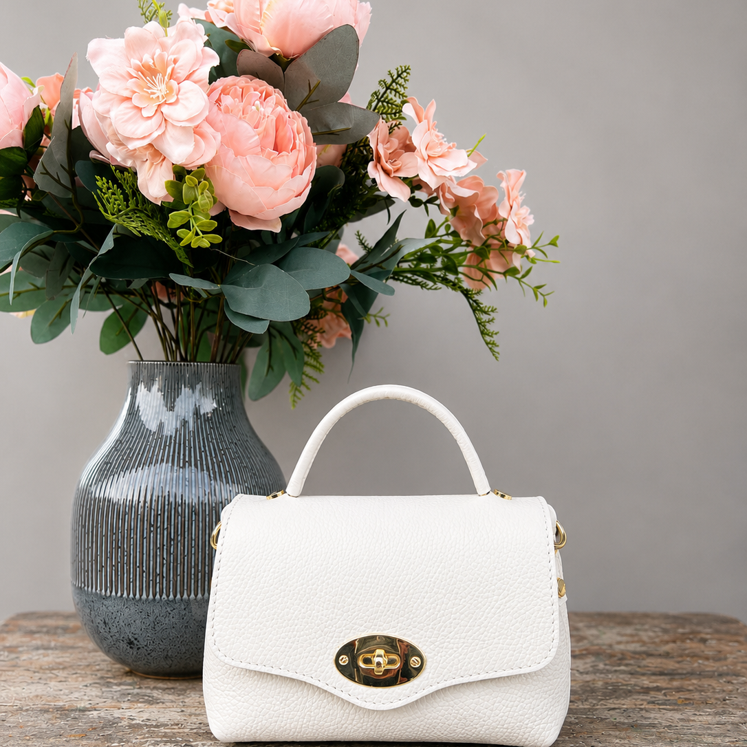 POLO SHOES BAGS - BORSA MINI POSTINO WHITE