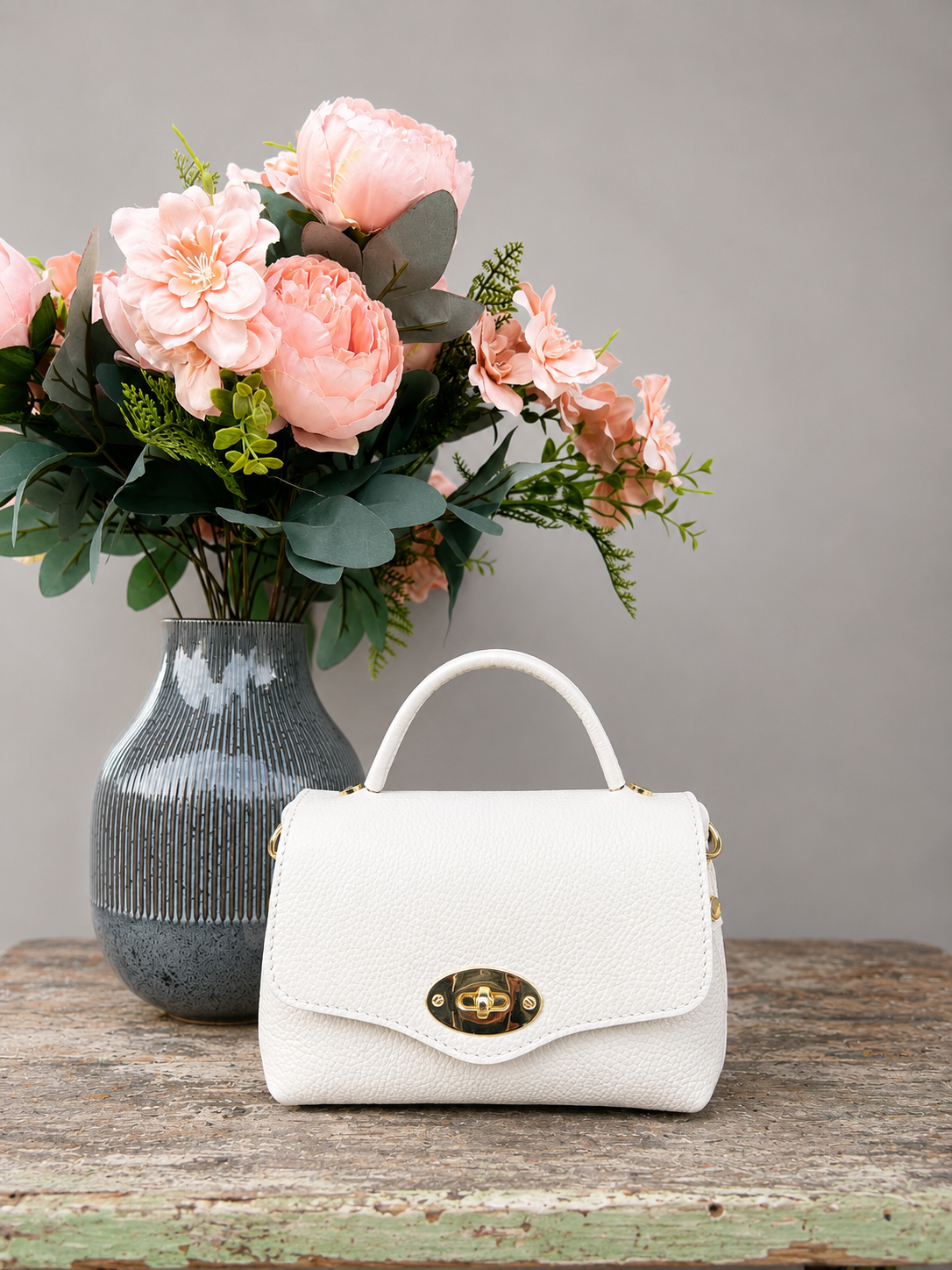 POLO SHOES BAGS - BORSA MINI POSTINO WHITE