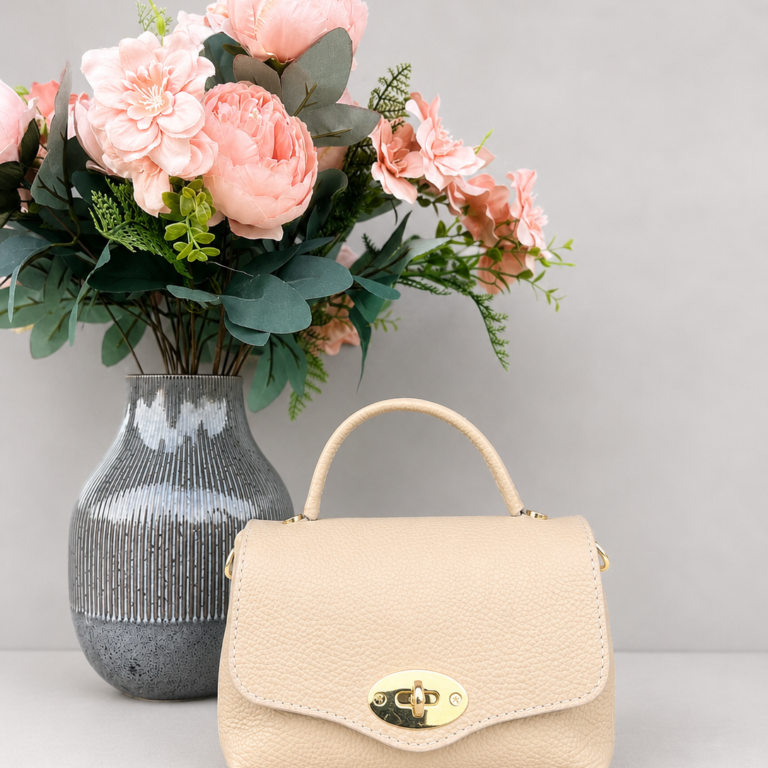 POLO SHOES BAGS - BORSA MINI POSTINO BEIGE