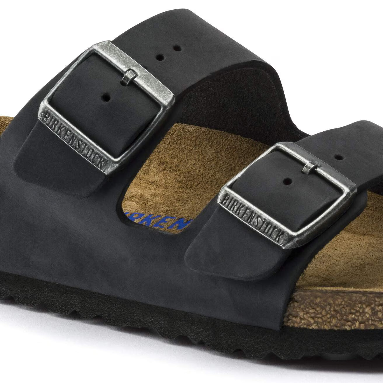 BIRKENSTOCK - ARIZONA PELLE OLIATA BLACK SOFT