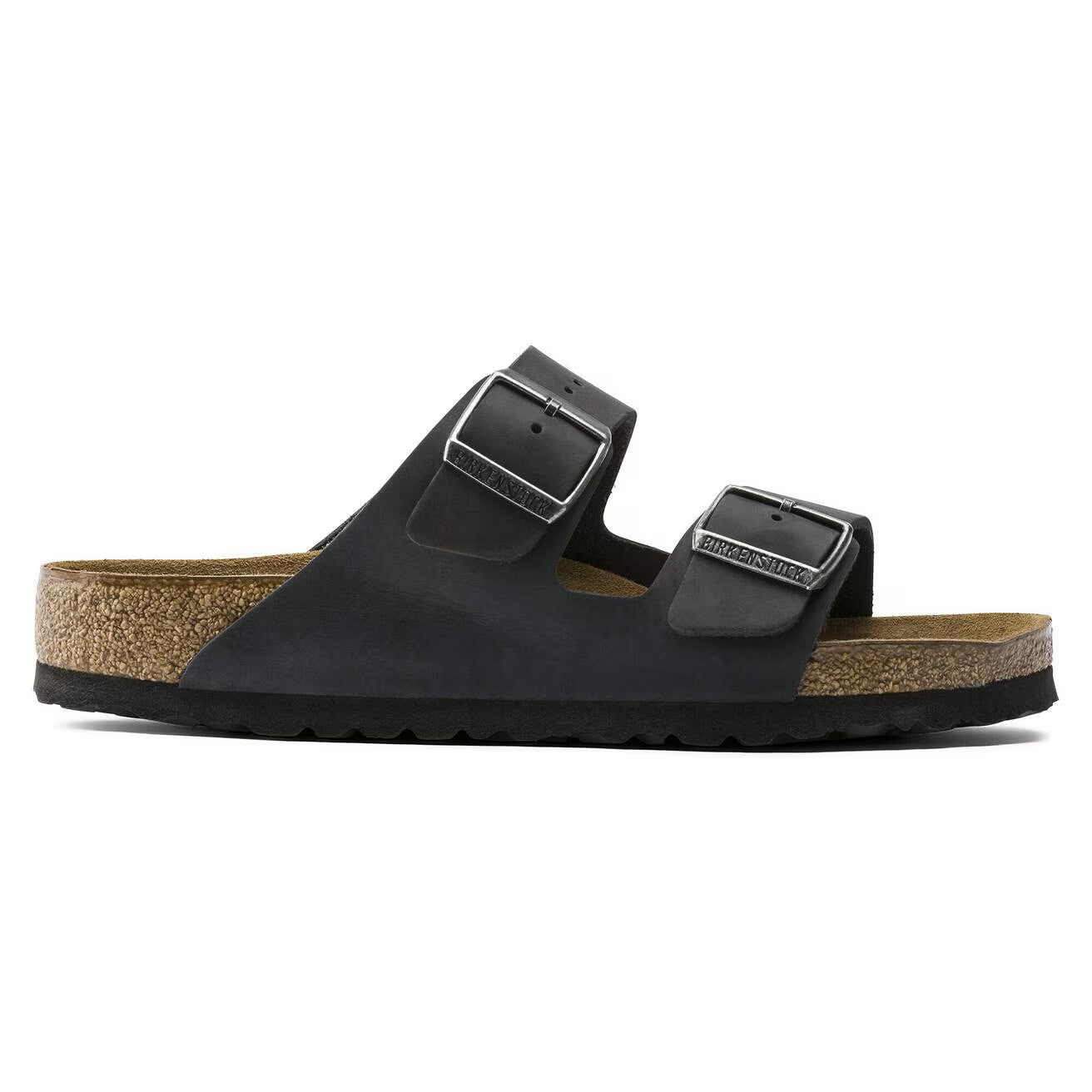 BIRKENSTOCK - ARIZONA PELLE OLIATA BLACK SOFT
