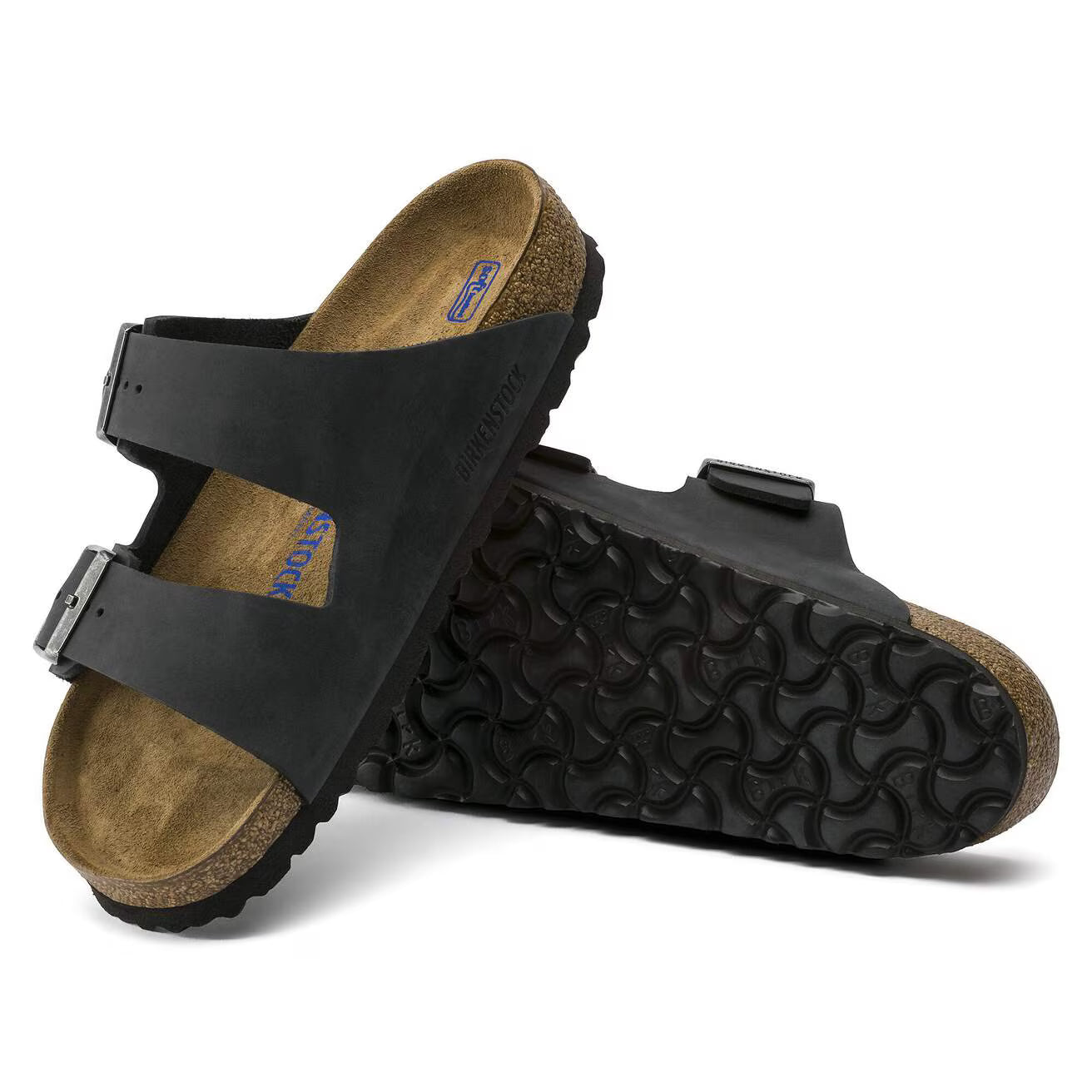 BIRKENSTOCK - ARIZONA PELLE OLIATA BLACK SOFT