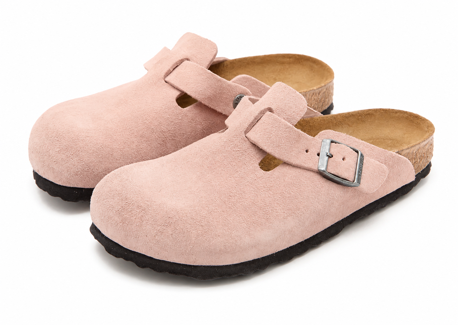 BIRKENSTOCK - BOSTON PINK CLAY PELLE SCAMOSCIATA