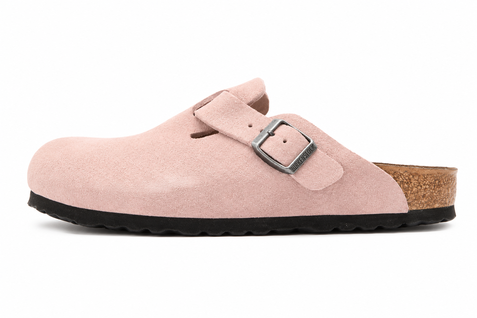 BIRKENSTOCK - BOSTON PINK CLAY PELLE SCAMOSCIATA