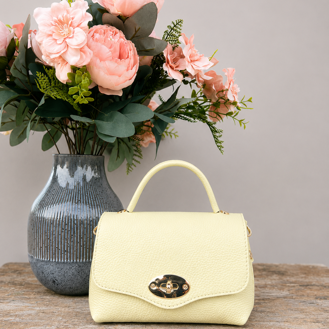 POLO SHOES BAGS - BORSA MINI POSTINO LIGHT YELLOW