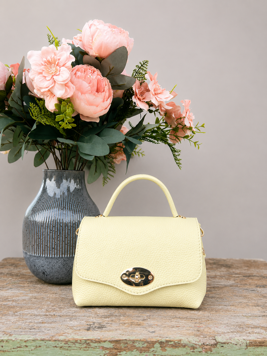POLO SHOES BAGS - BORSA MINI POSTINO LIGHT YELLOW