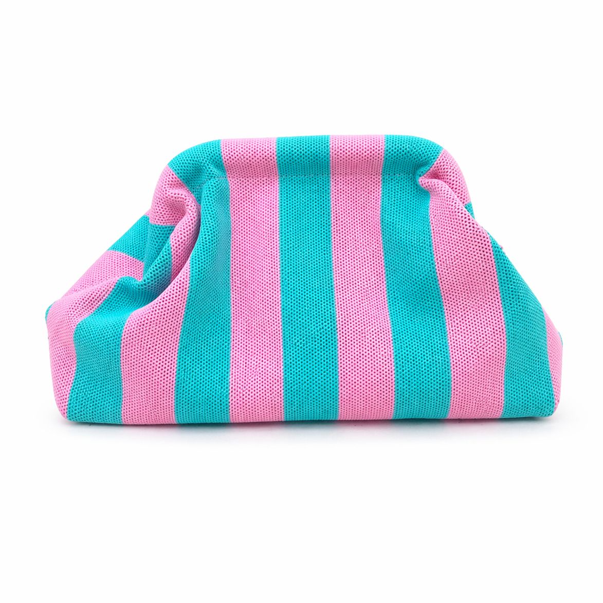 POLO SHOES BAGS - BAG STRIPES AZZURRO - ROSA