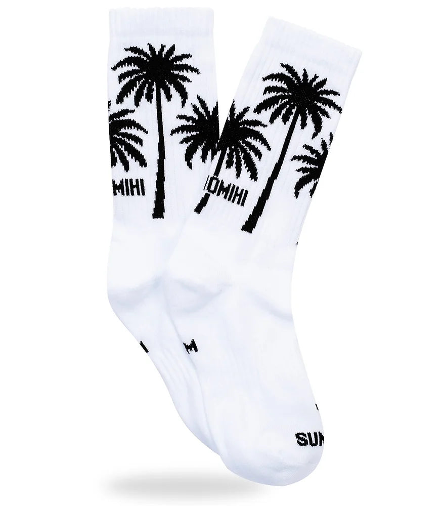 SUMOMIHI - CALZINO PALMS WHITE