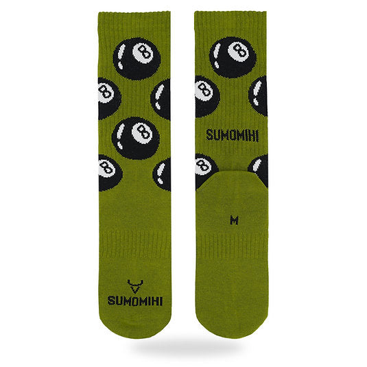 SUMOMIHI - CALZINO 8 BALL GREEN SOCK