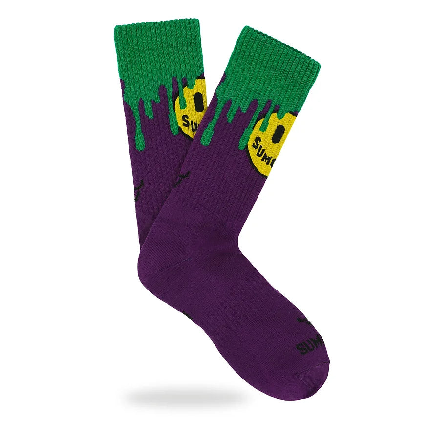 SUMOMIHI - CALZINO SMILE'N DRIP GREEN SOCK