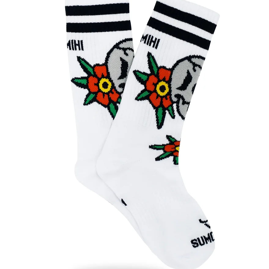 SUMOMIHI - CALZINO SKULL FLOWERS