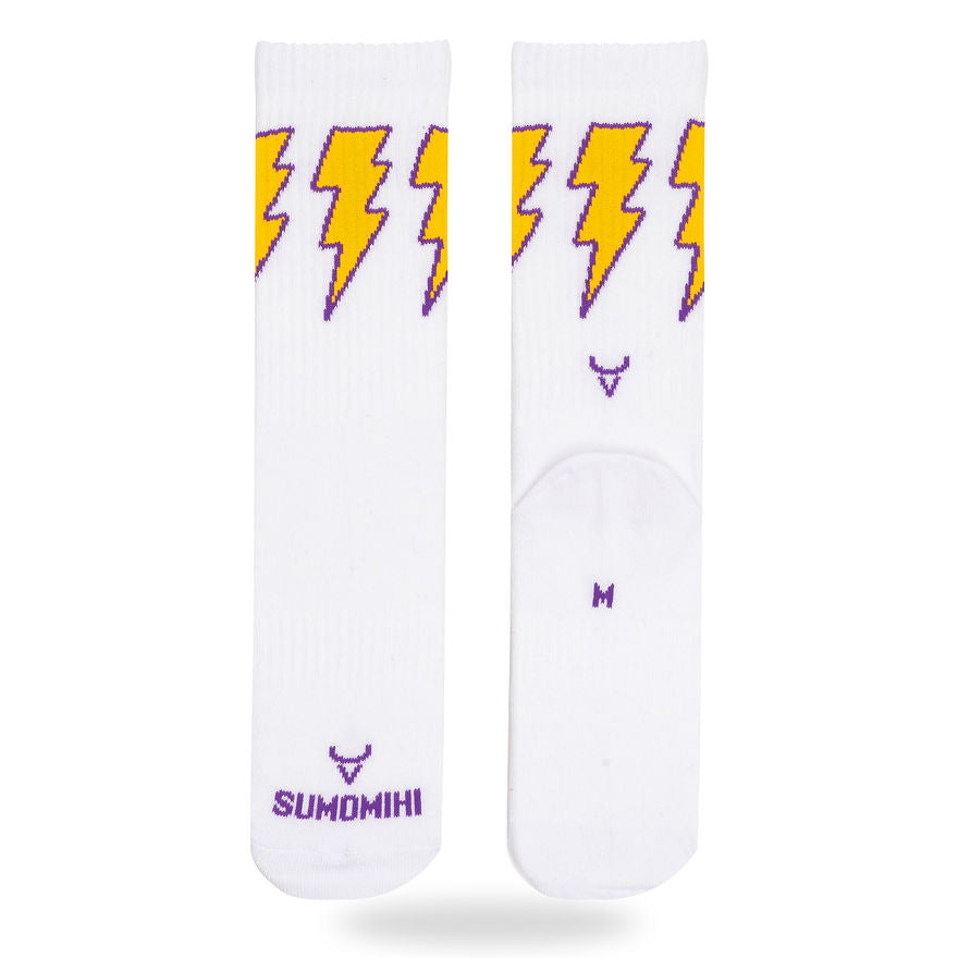SUMOMIHI - CALZINO LIGHTNING WHITE SOCK