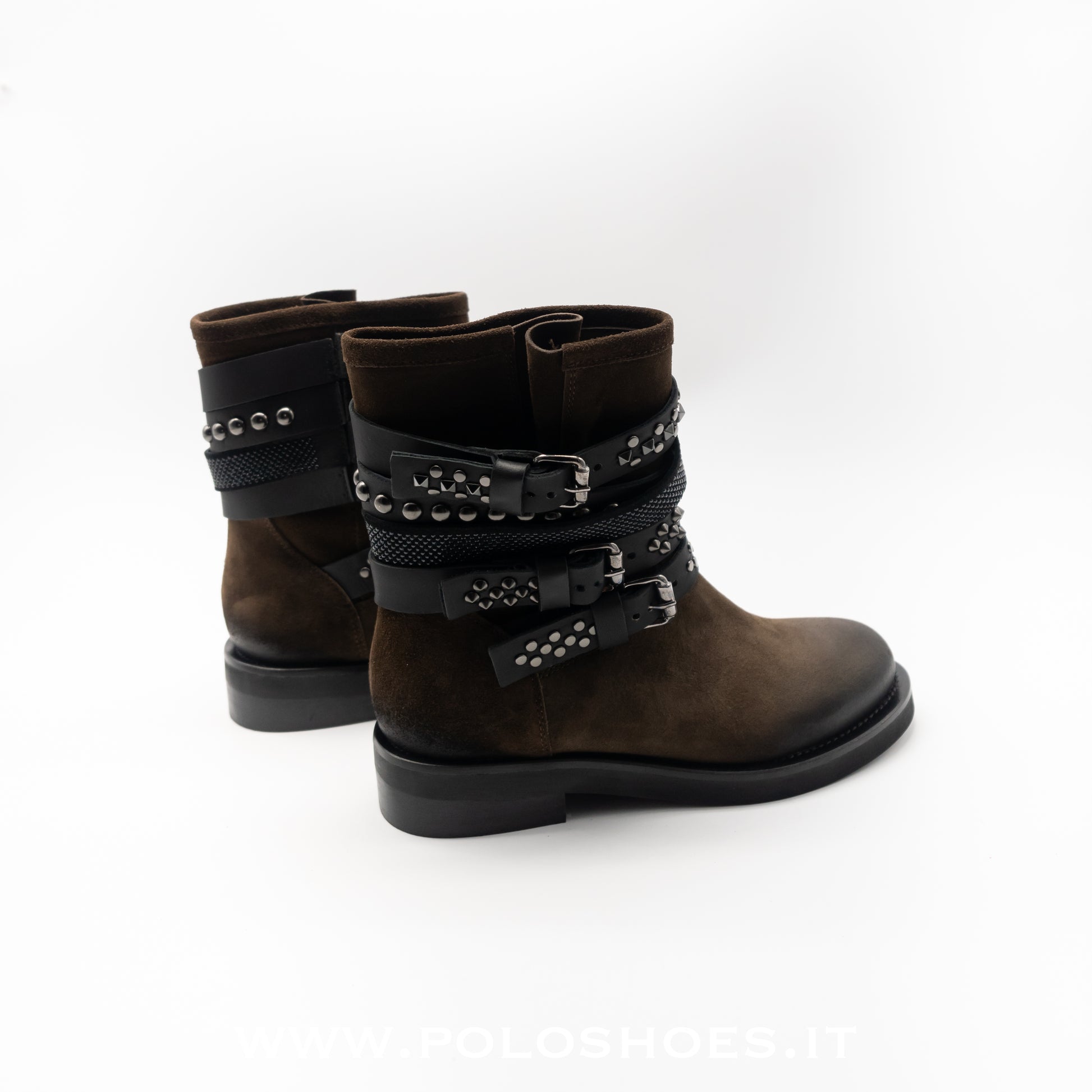 JUST JUICE - STIVALETTO BORCHIE TESTA DI MORO