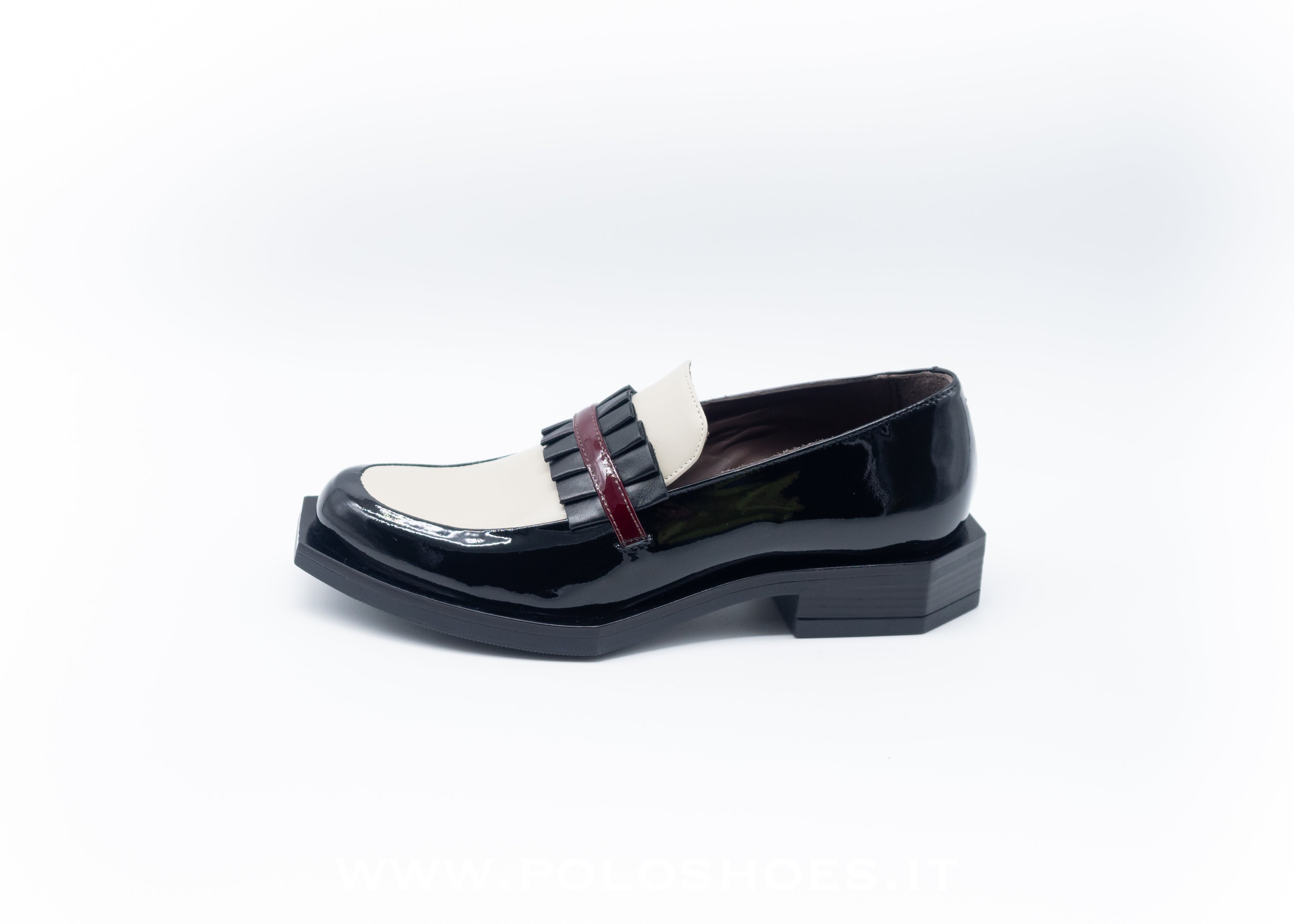 LE BOHEMIEN - MOCASSINO BLACK WHITE